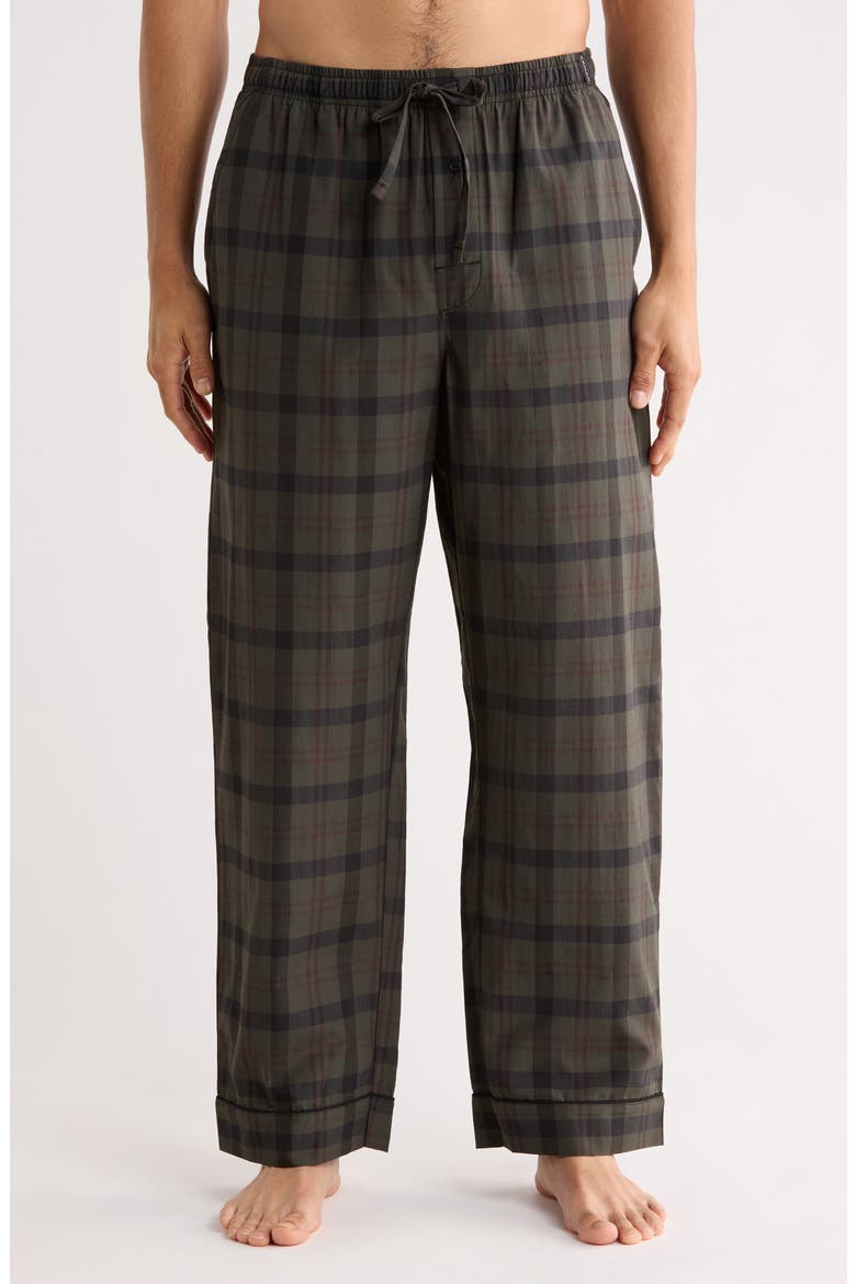 Plaid Pajama Pants, Main, color, BEETLE