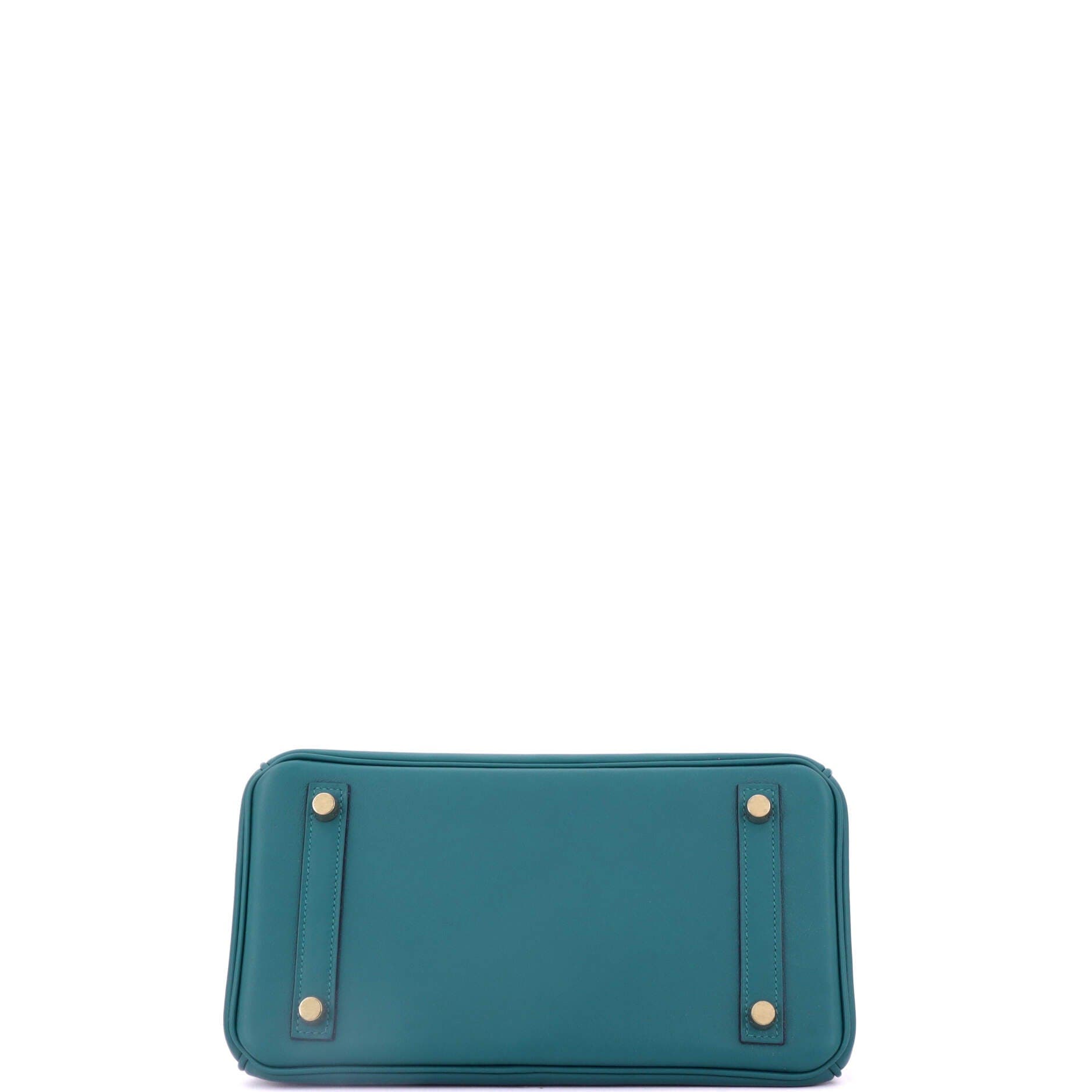 Pre-Owned Hermes Birkin Handbag Green Swift with Gold Hardware 25, Alternate, color, Vert Bosphore