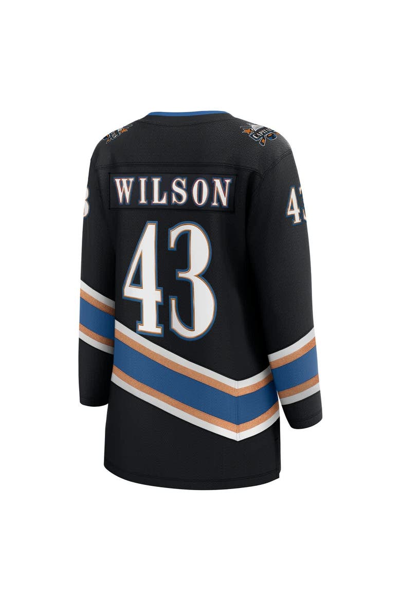 Women's Fanatics Tom Wilson Black Washington Capitals Alternate 50th Anniversary Premier Breakaway Player Jersey, Alternate, color, Black