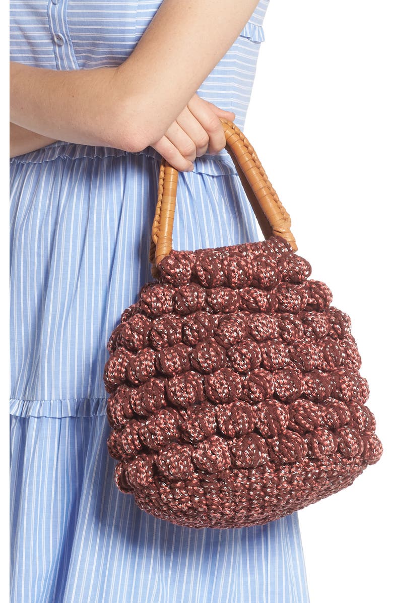 Ulla Johnson Inaya Crochet Tote, Alternate, color,