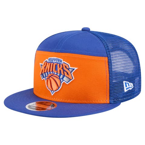 Men's New Era  Orange/Blue New York Knicks Outdoor Split Panel 9FIFTY Snapback Hat