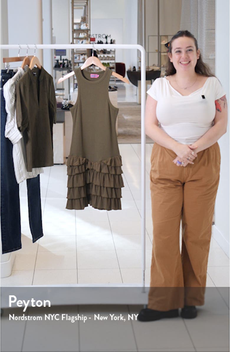Margot Tiered Ruffle Knit Minidress, sales video thumbnail