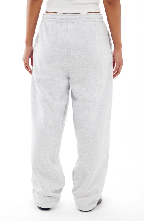 Iets Frans Embroidered Joggers In Grey Marl