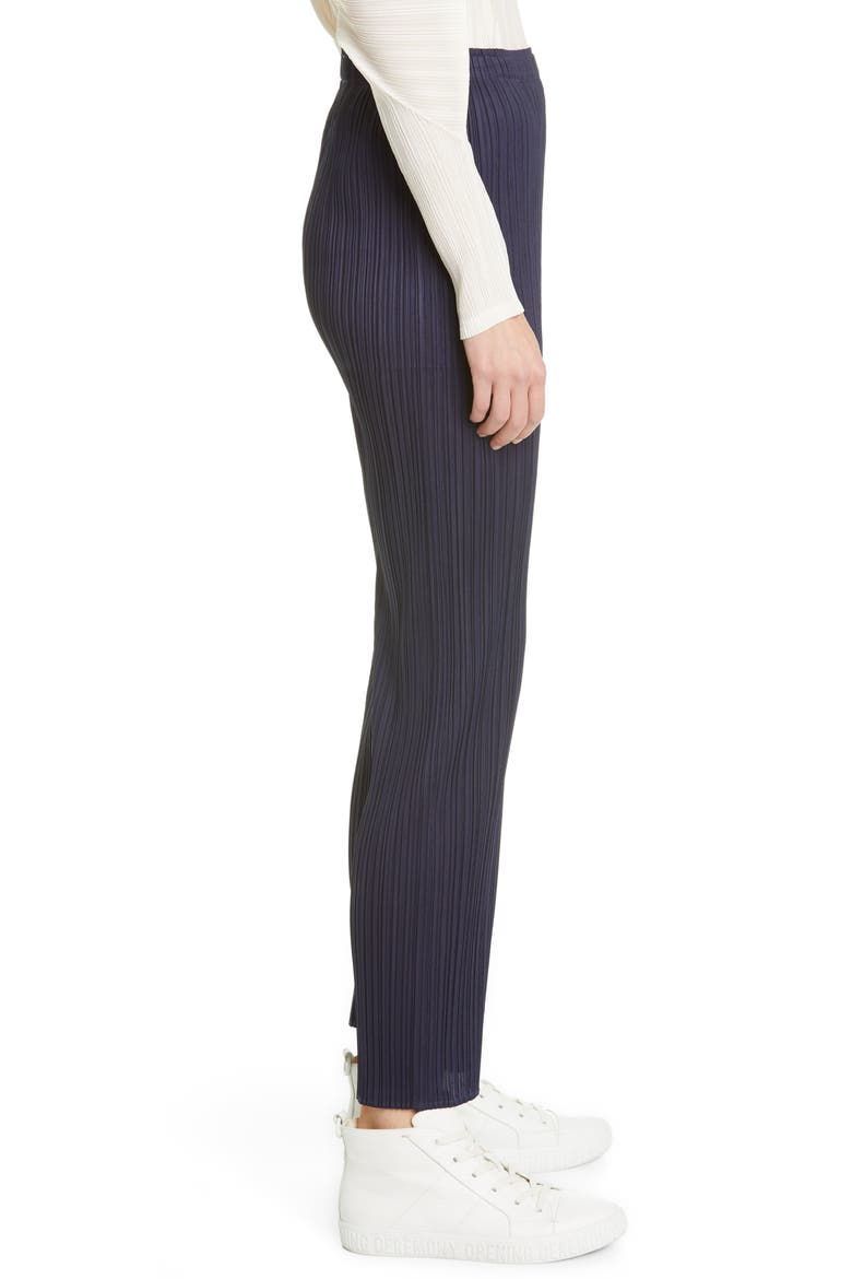 New Colorful Basics 3 Pleated Crop Pants, Alternate, color, 75 NAVY