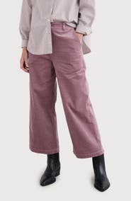 Seasalt Cornwall Asphodel Crop Wide Leg Corduroy Pants