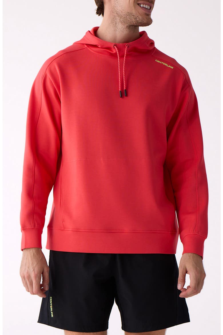Après Men's Hooded Sweatshirt, Main, color, Sunset Coral