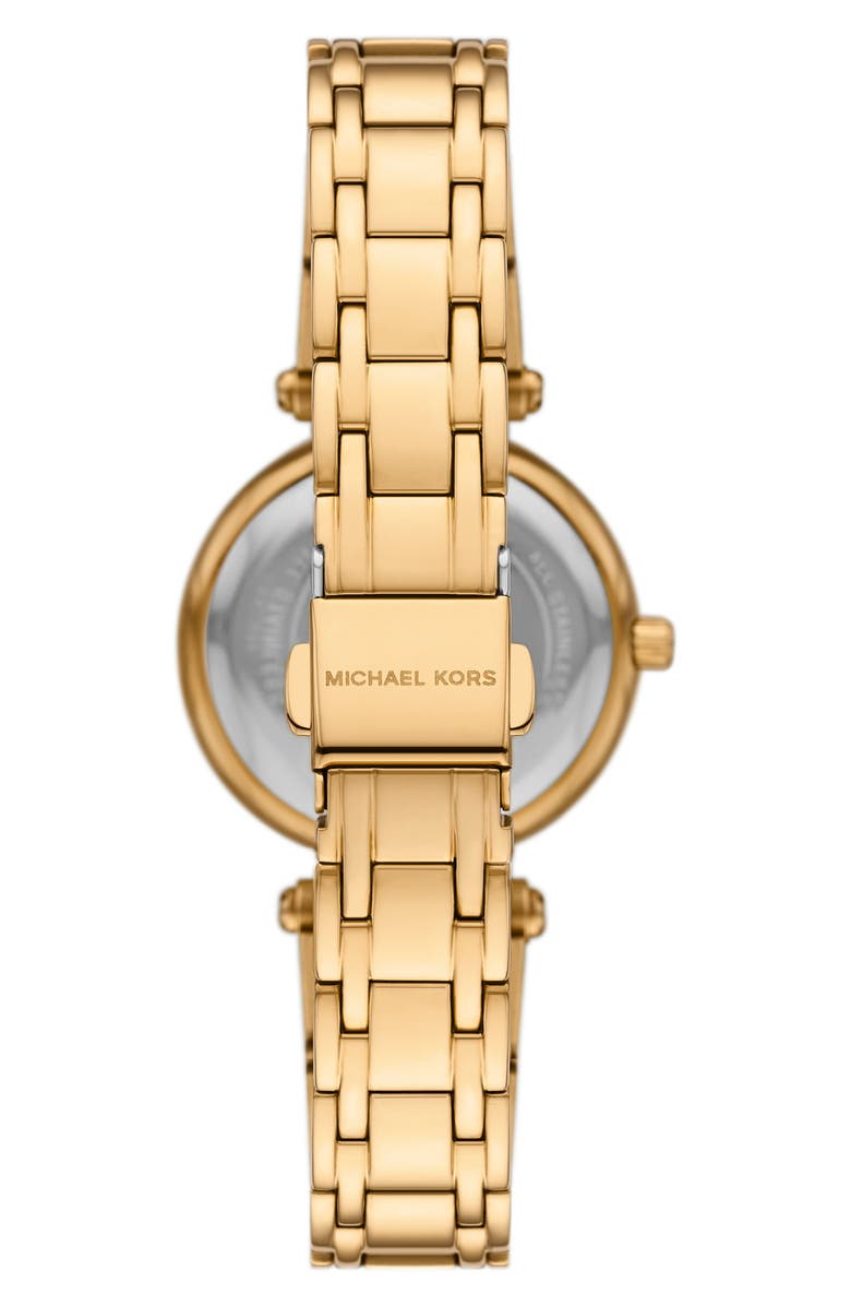 MICHAEL Michael Kors Laney Three-Hand Quartz Bracelet Watch, 30mm, Alternate, color, Gold
