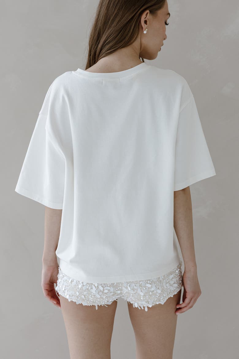 Fiancée Tee, Alternate, color, White