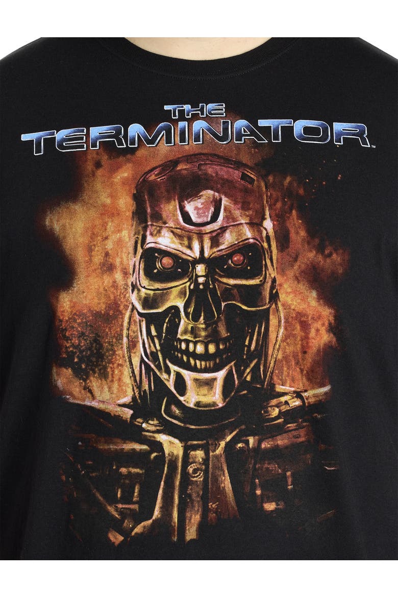 Big & Tall The Terminator Robot Graphic Tee, Alternate, color, BLACK