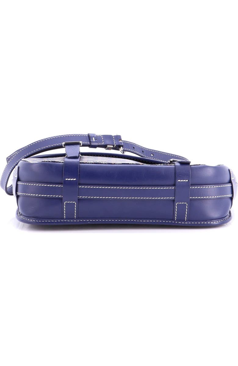 Pre-Owned Goyard Belvedere Messenger Bag Coated Canvas MM, Alternate, color, Blue