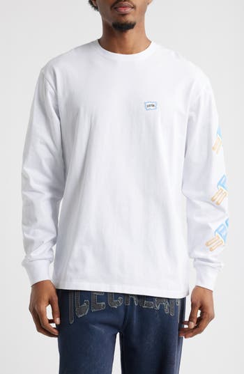 Icecream Dollar Pop Long Sleeve Graphic T-shirt In White