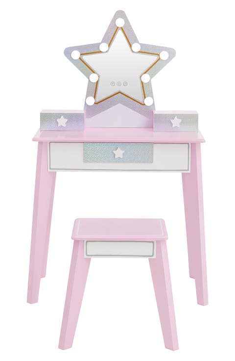 Fantasy Fields Little Princess Star Vanity Playset with LED Mirror