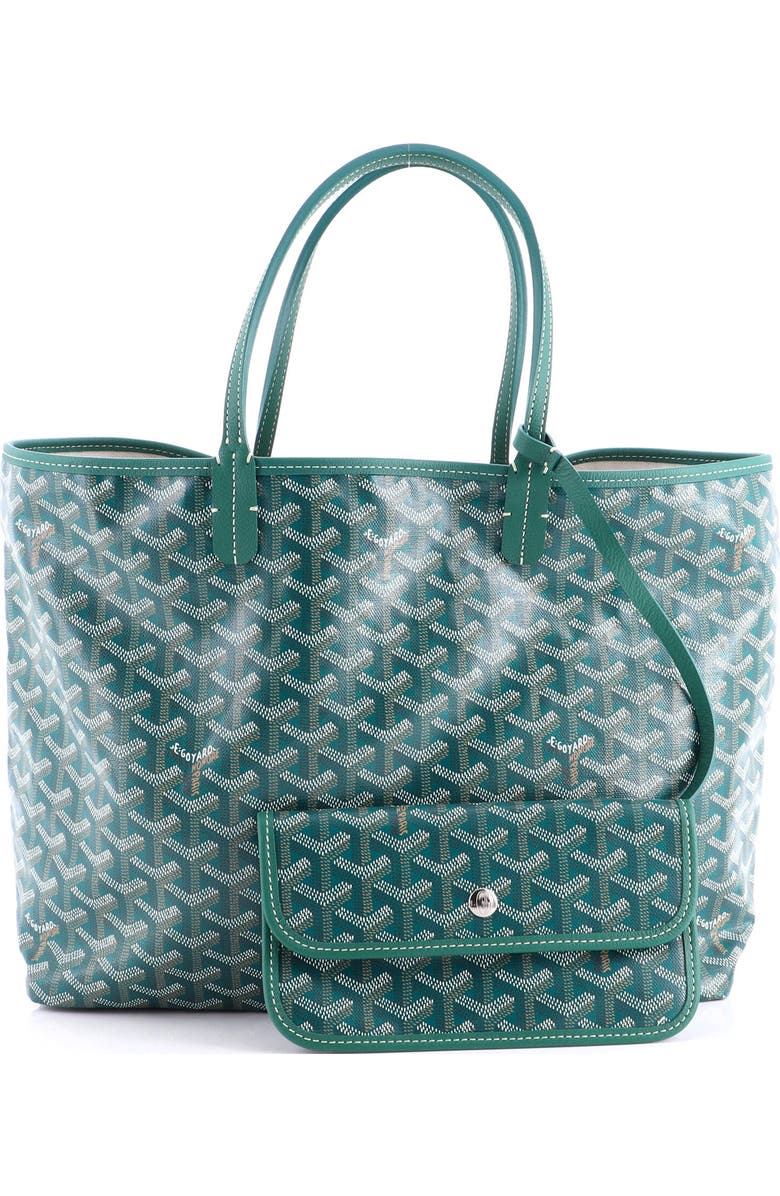 Pre-Owned Goyard Saint Louis Tote Coated Canvas PM, Alternate, color, Green