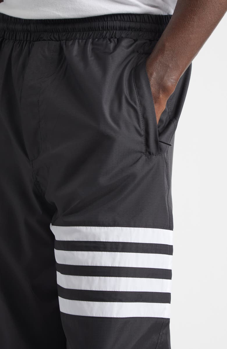 Thom Browne 4-Bar Track Pants, Alternate, color, Black