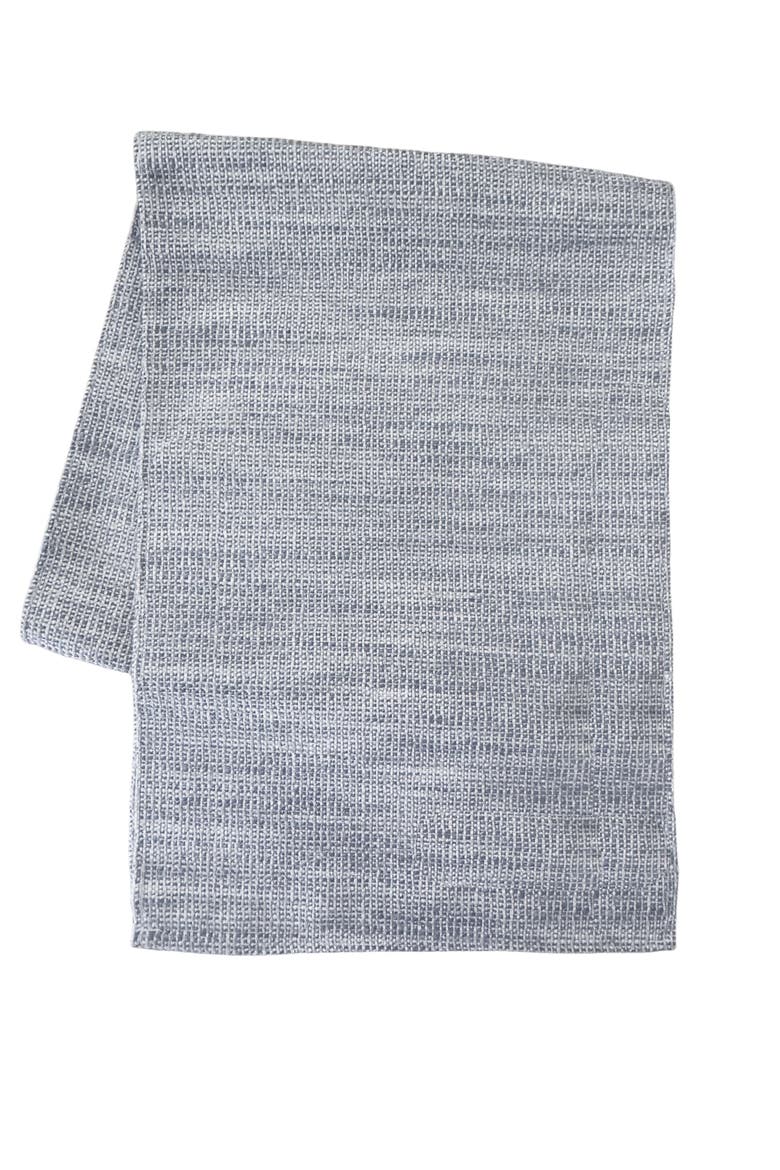 Seaside Smooth Indoor Outdoor Table Runner, Main, color, grey