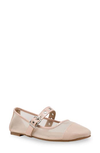 Chase & Chloe Chase And Chloe Grommet Strap Mary Jane Flat