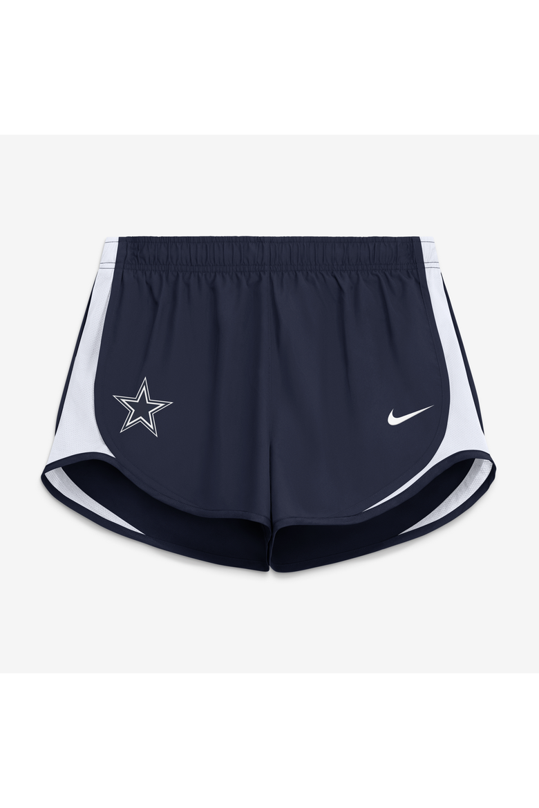 Women's Nike Navy Dallas Cowboys Tempo Mid-Rise Dri-FIT Shorts, Main, color, Navy