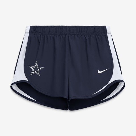 Women's Nike Navy Dallas Cowboys Tempo Mid-Rise Dri-FIT Shorts