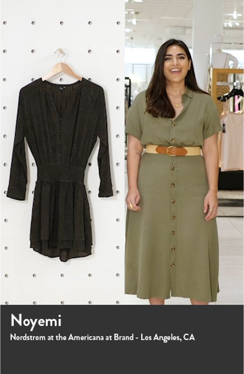 Jasmine Smocked Waist Long Sleeve Dress, sales video thumbnail