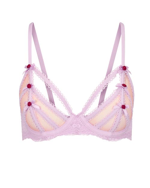 Shop Adore Me Aziza Unlined Plunge Bra In Medium Purple