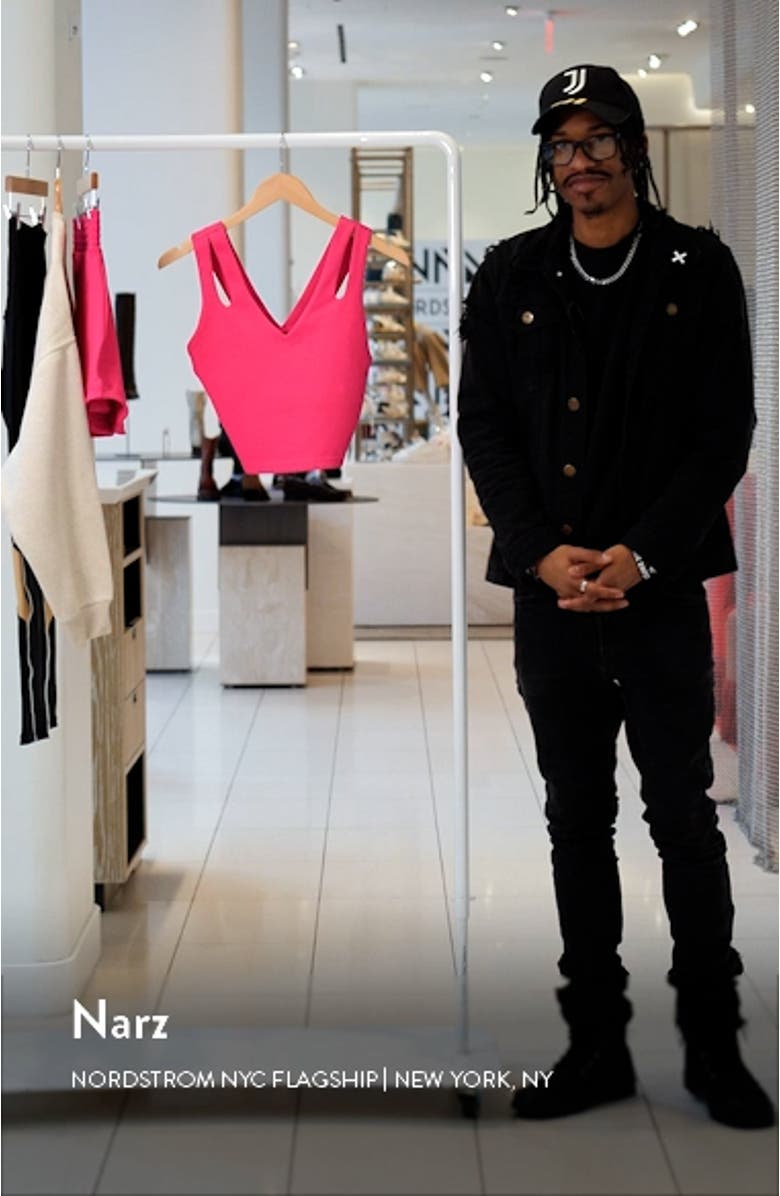 Evelina Cutout Crop Tank, sales video thumbnail