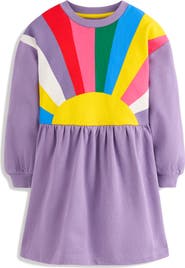 Mini Boden Kids' Drop Shoulder Sweatshirt Dress