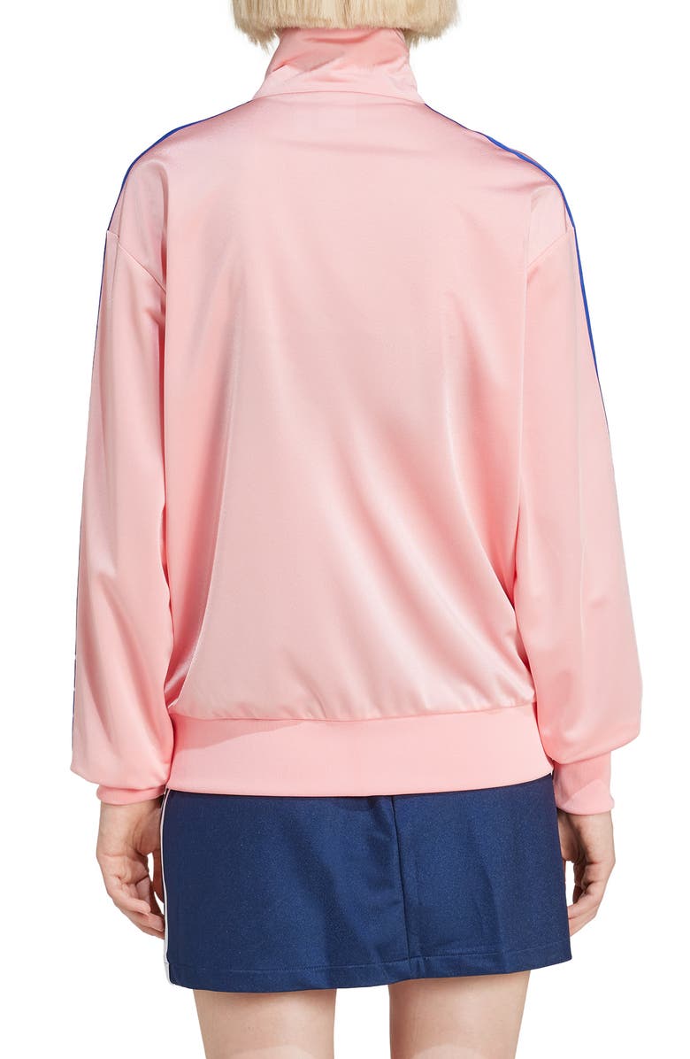 adidas Originals Firebird Recycled Polyester Track Jacket, Alternate, color, Semi Pink Spark/ Blue