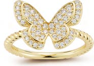 GLAZE JEWELRY Pavé Butterfly Ring