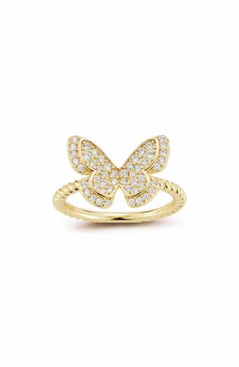 GLAZE JEWELRY Pavé Butterfly Ring