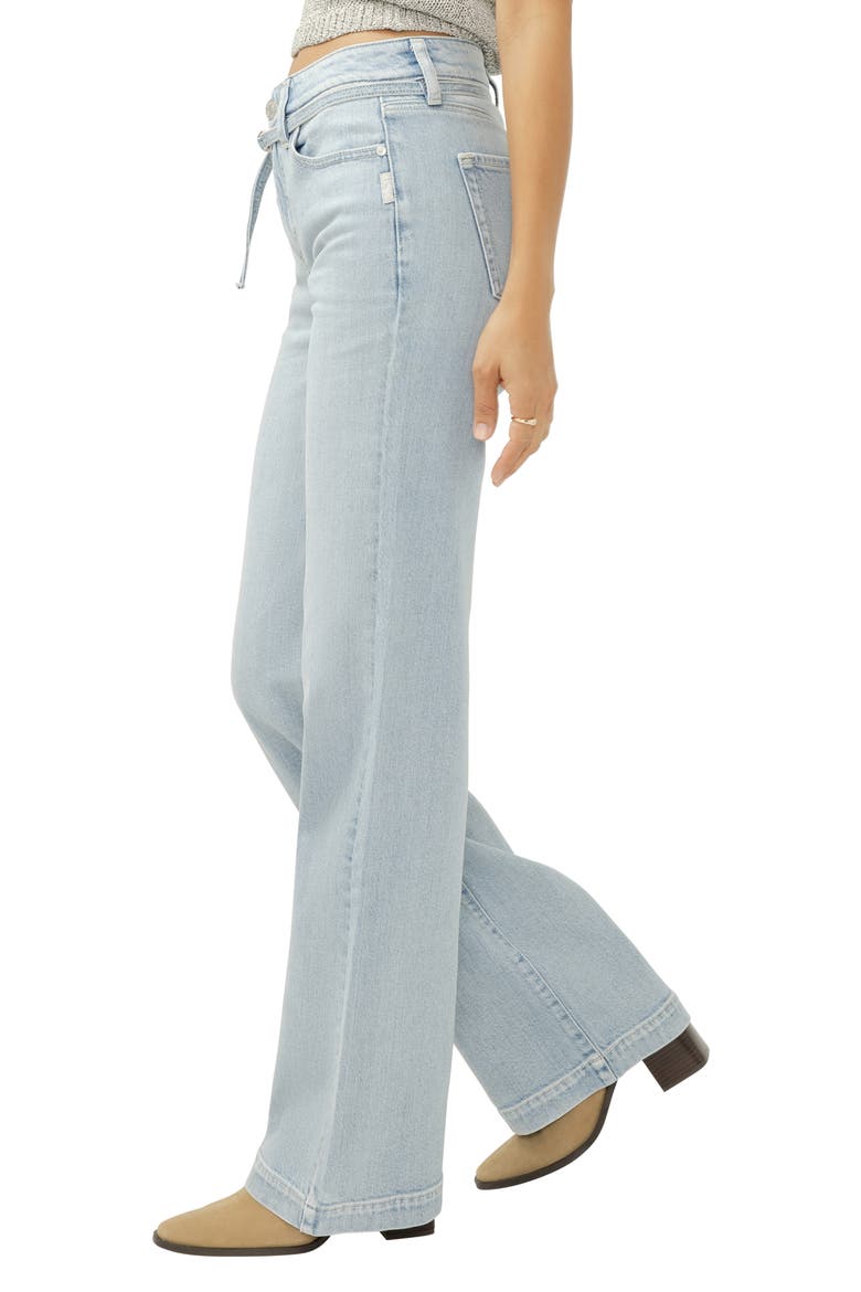 Avery Curvy Fit Belted Trouser Jeans, Alternate, color, SYCAMORE COVE