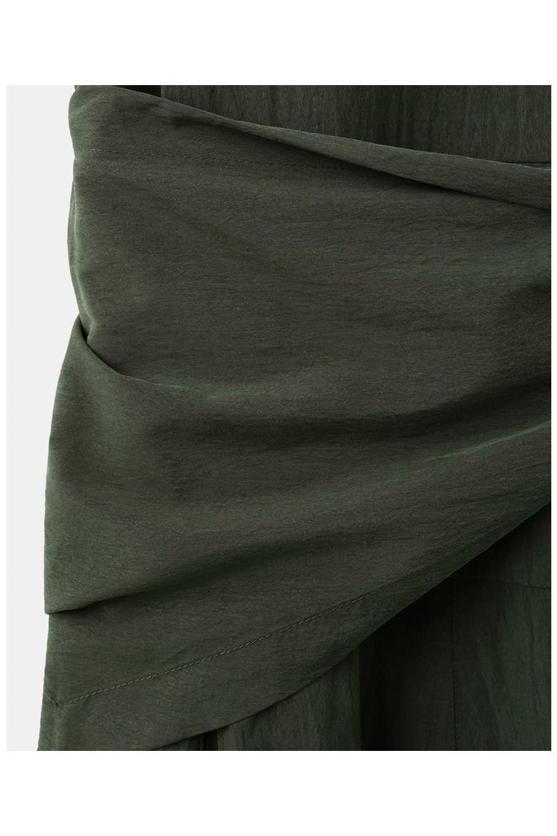 Sleeveless Sash Tie Dress, Alternate, color, KHAKI GREEN