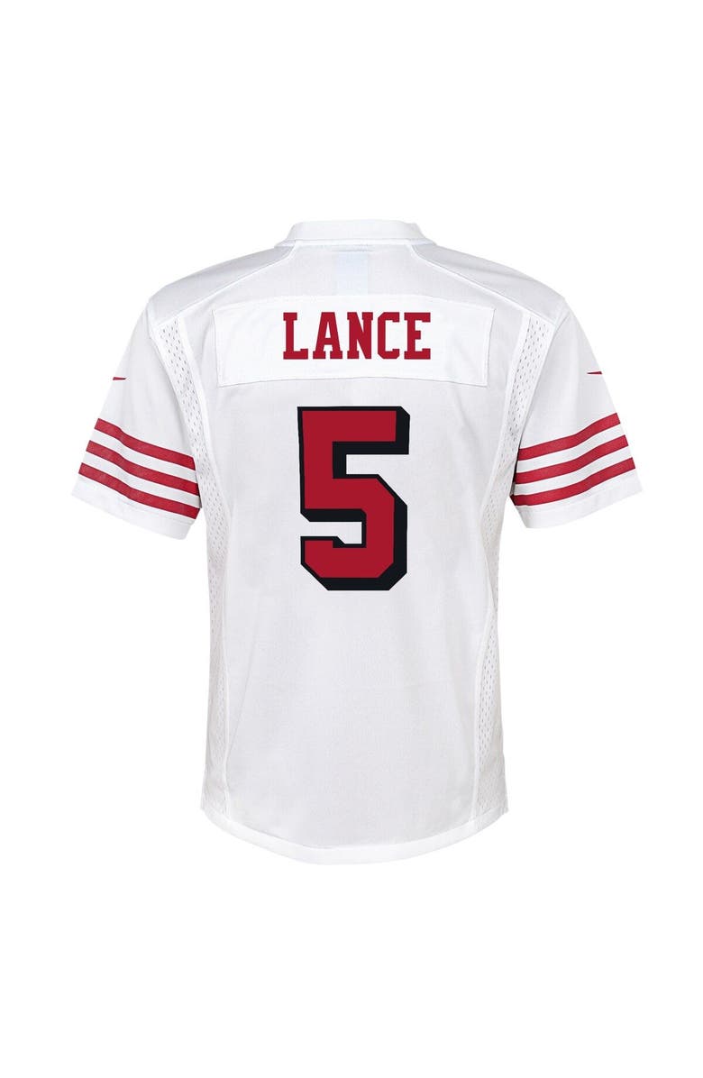 Nike Youth Nike Trey Lance White San Francisco 49ers Game Jersey, Alternate, color, 