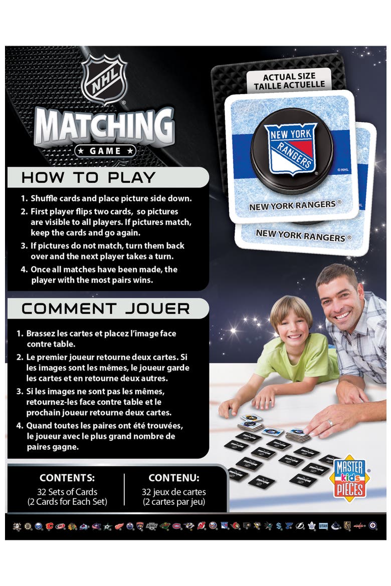 NHL - League Matching Game, Alternate, color, Multicolor