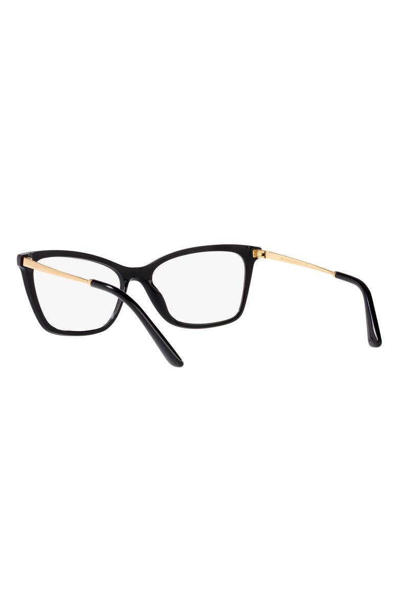 Dolce&Gabbana 56mm Rectangular Optical Glasses, Alternate, color, 