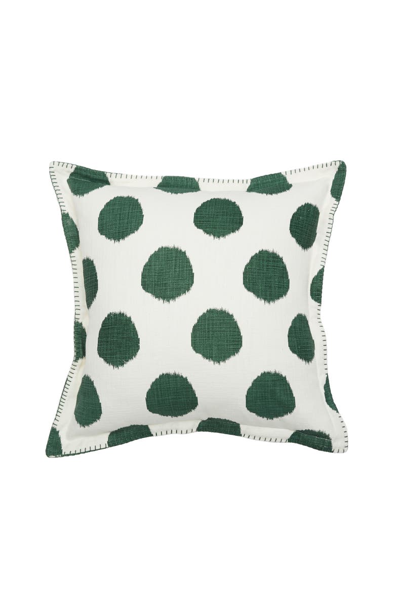 carol & frank Jungle Dot Printed Accent Pillow 20" x 20", Main, color, Green