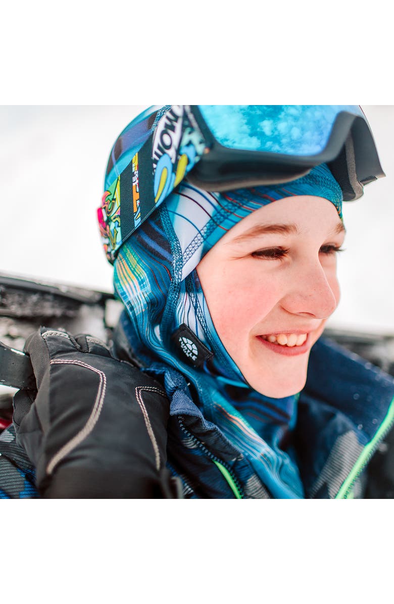 Turtle Fur Youth MaxClava Balaclava, Alternate, color, Palmski