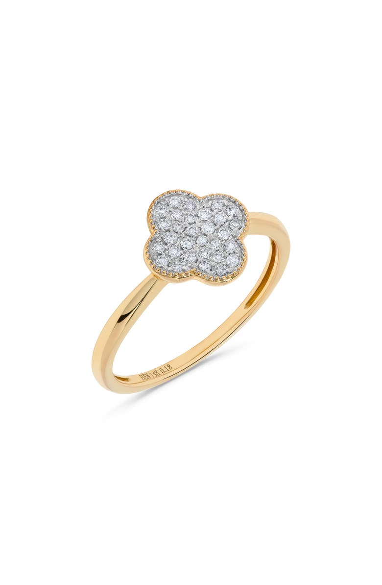 H.J. Namdar Diamond Clover Ring, Alternate, color, 