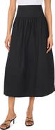 1.STATE A-Line Cotton Midi Skirt