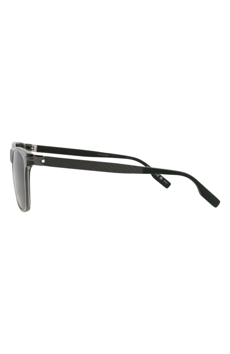 Montblanc 55mm Square Sunglasses, Alternate, color, Grey Green Smoke