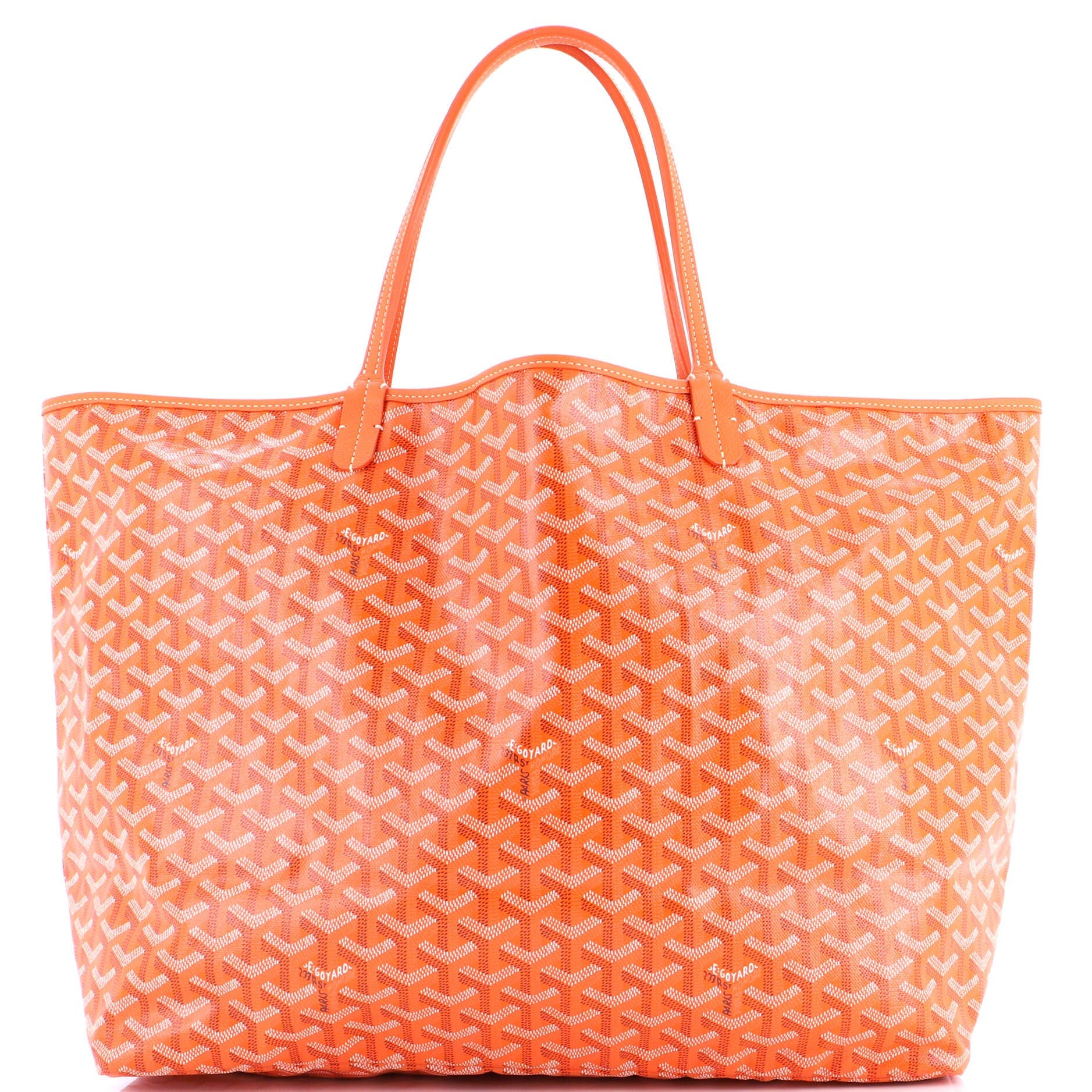 Pre-Owned Goyard Saint Louis Tote Coated Canvas GM, Main, color, Orange