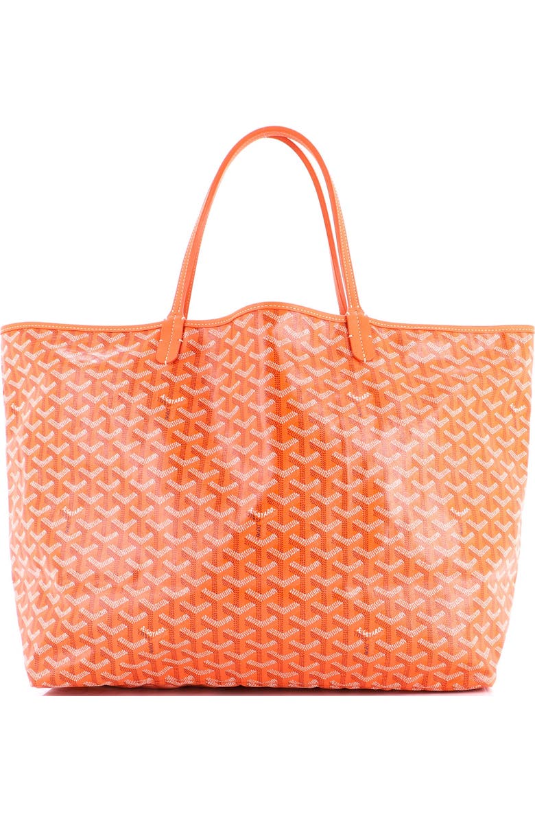 Pre-Owned Goyard Saint Louis Tote Coated Canvas GM, Main, color, Orange