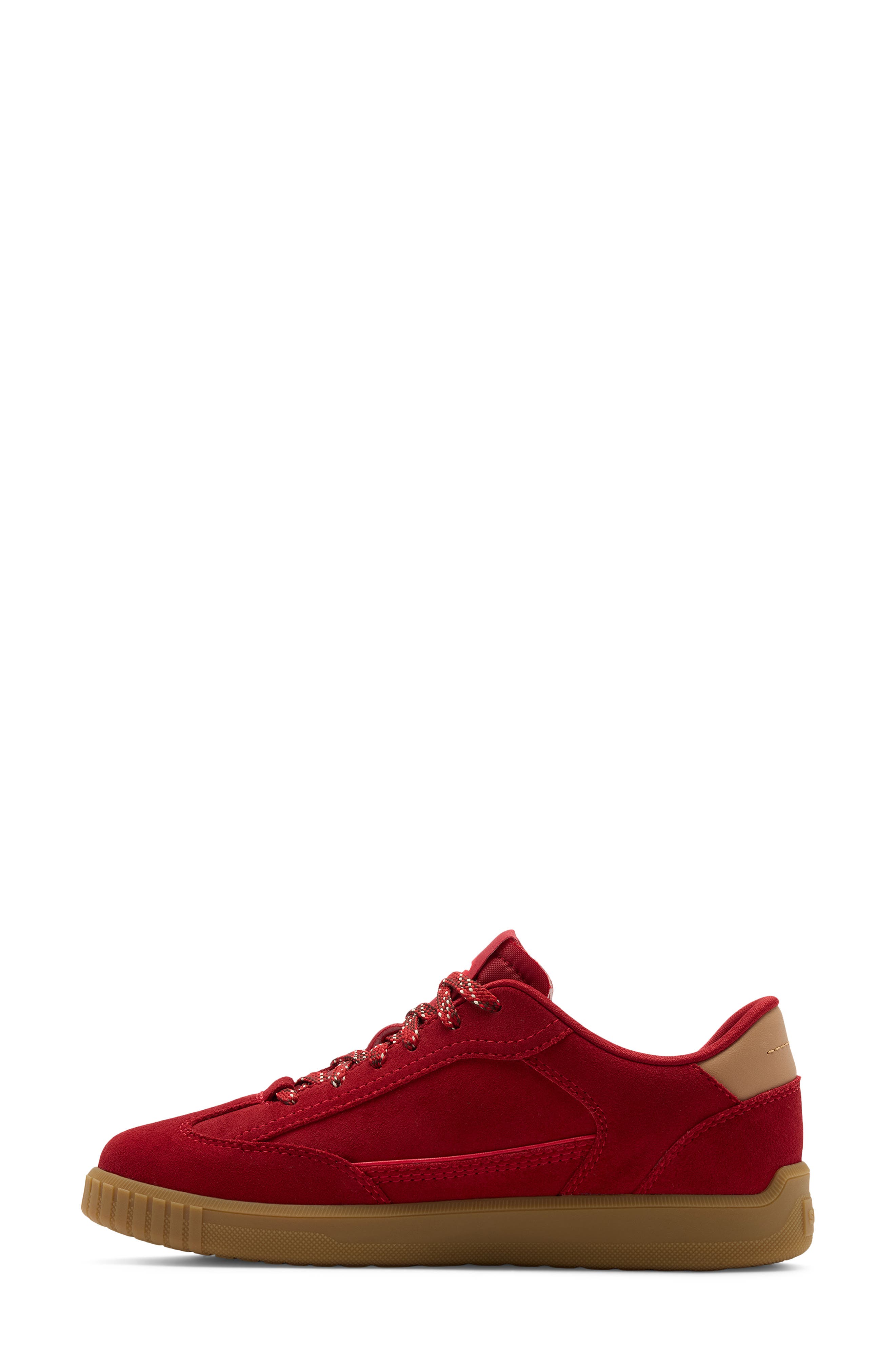 Ona Drift Lace-Up Sneaker, Alternate, color, RED DAHLIA/ GUM