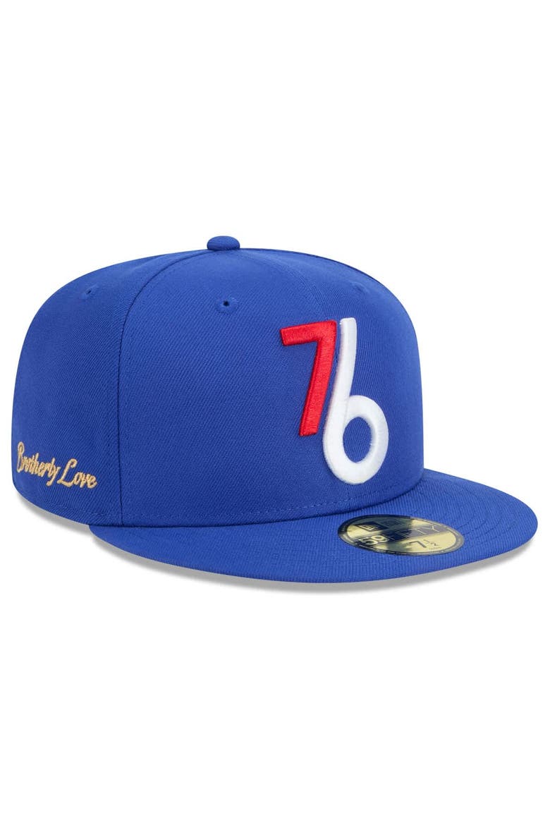 Men's New Era  Royal Philadelphia 76ers 2024/25 City Edition Alternate 59FIFTY Fitted Hat, Main, color, Royal