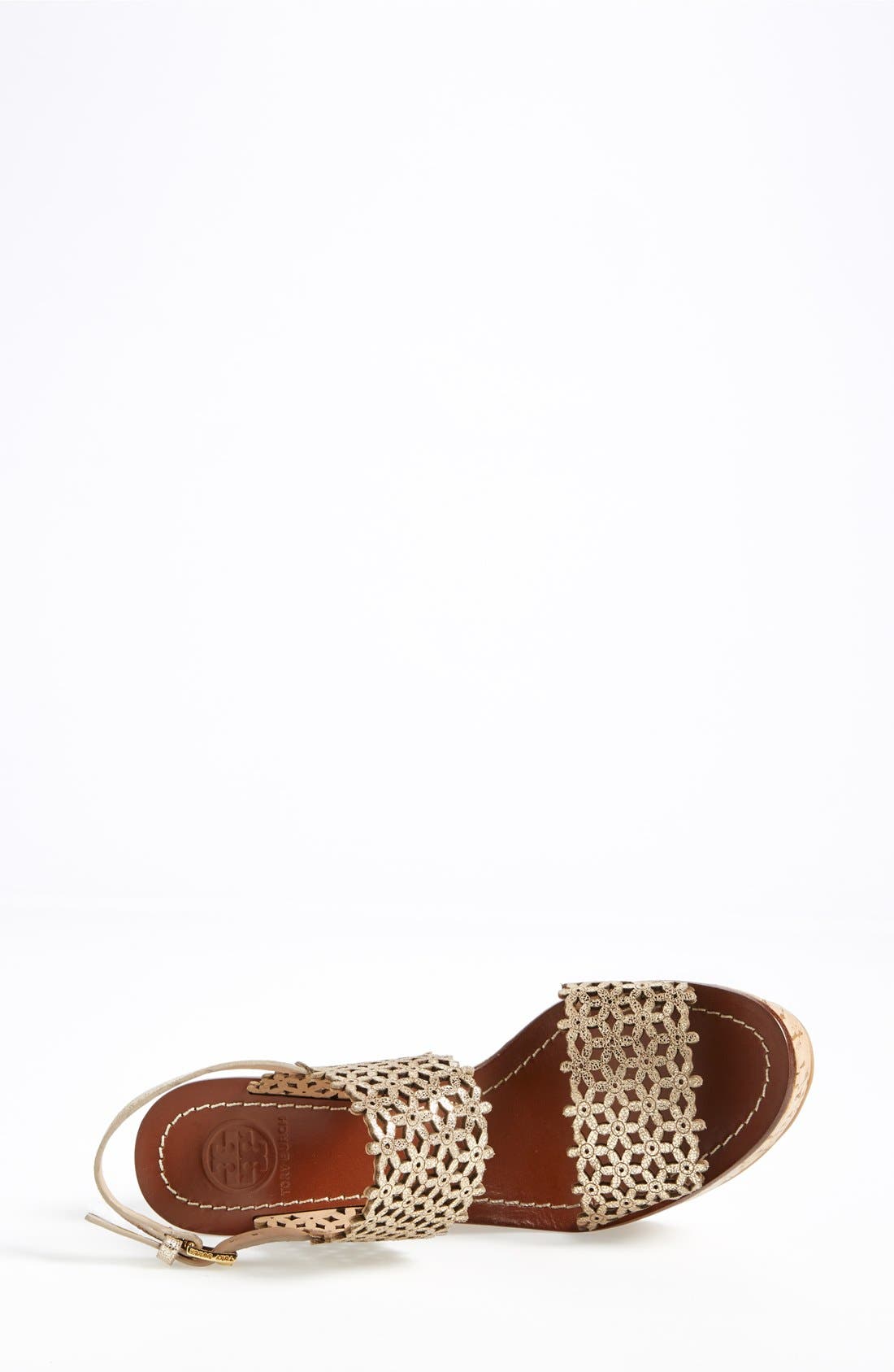 Tory Burch 'Daisy' Platform Wedge Sandal, Alternate, color, 