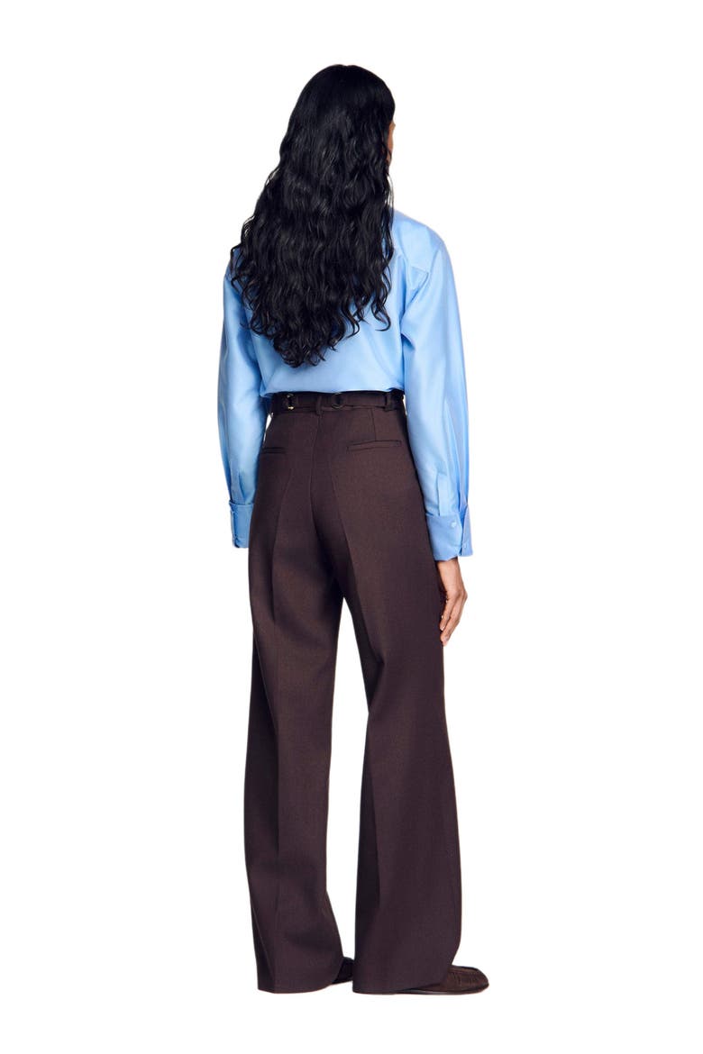 Metal ring trousers, Alternate, color, Light brown