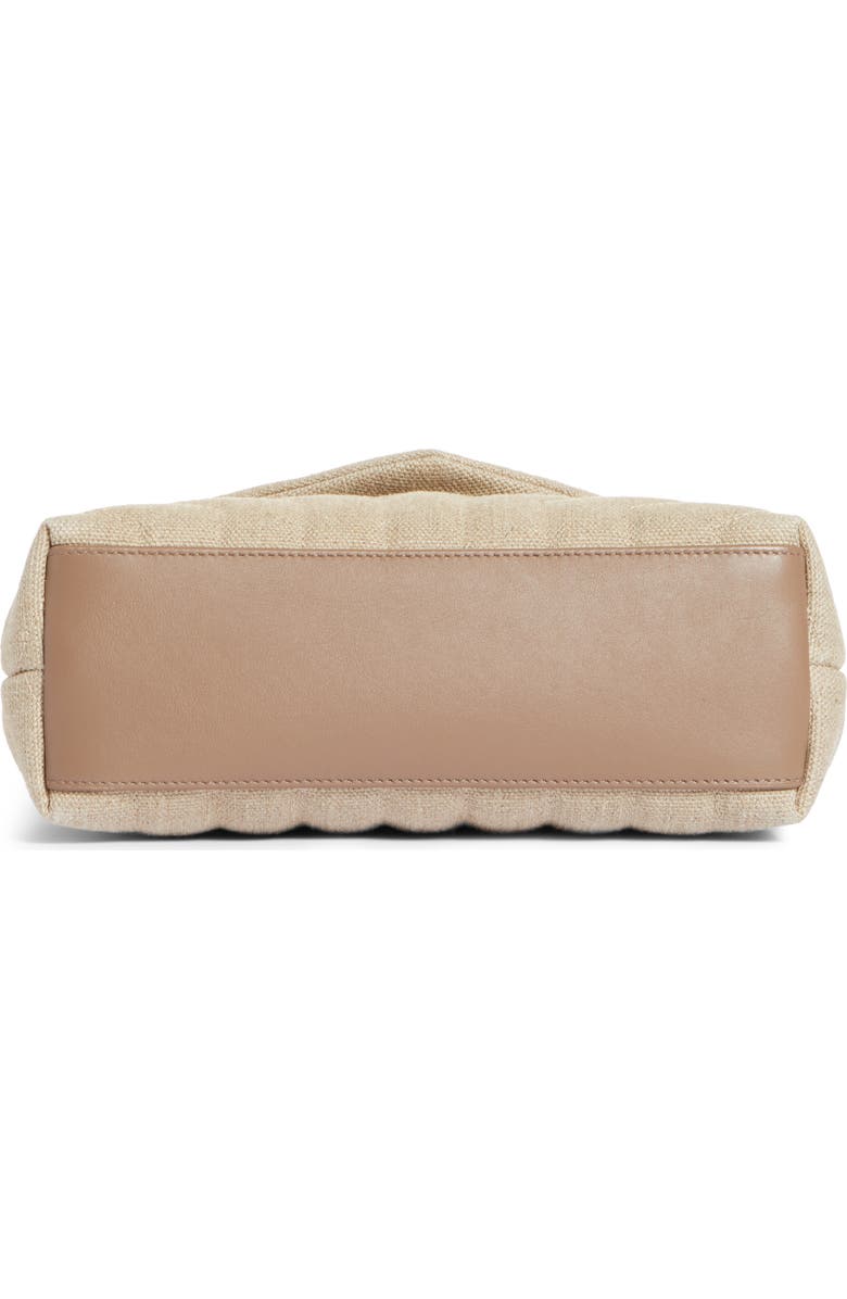 Saint Laurent Small Loulou Matelassé Linen Shoulder Bag, Alternate, color,