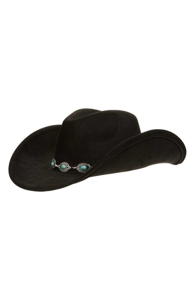 BP. Felted Cowboy Hat, Main, color, Black - Silver