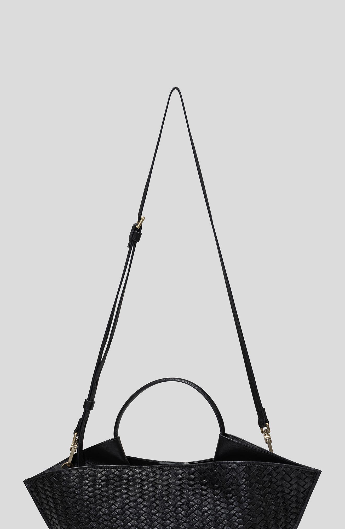 Ecotorie Austin Large Crossbody Tote, Alternate, color, Black