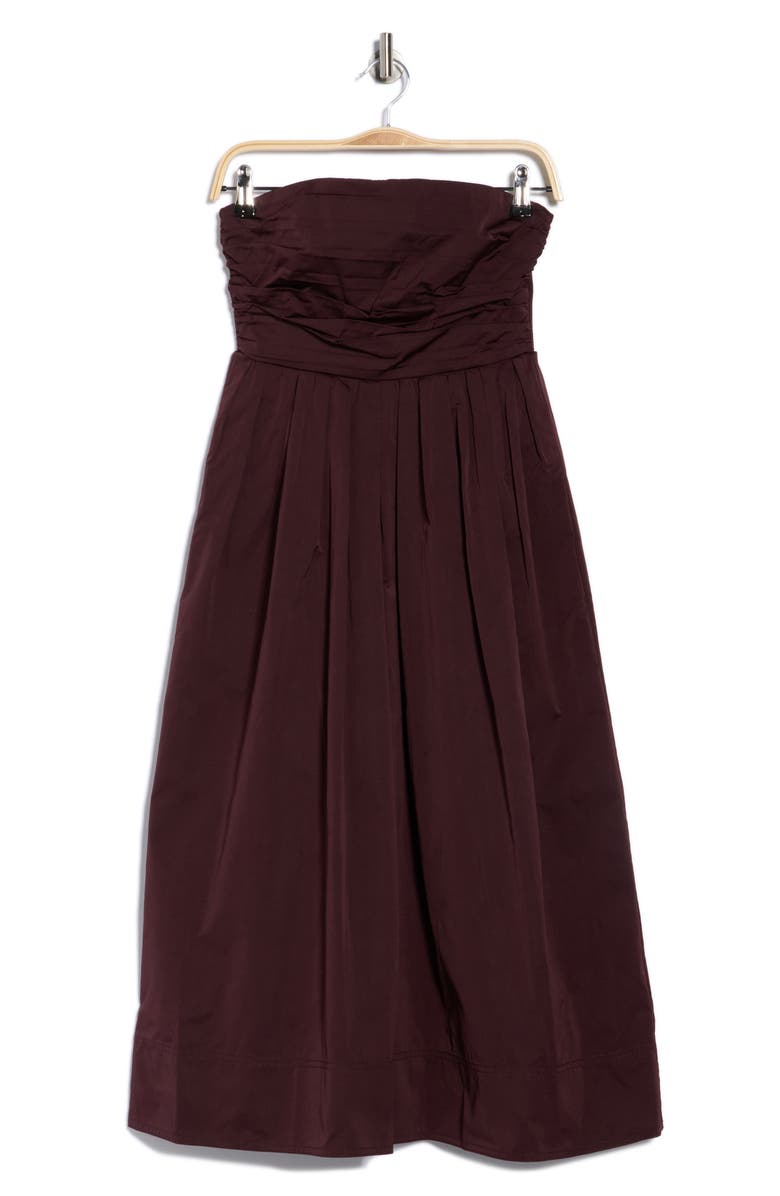 A.L.C. Tate Strapless Cocktail Dress, Alternate, color, Chocolate Plum