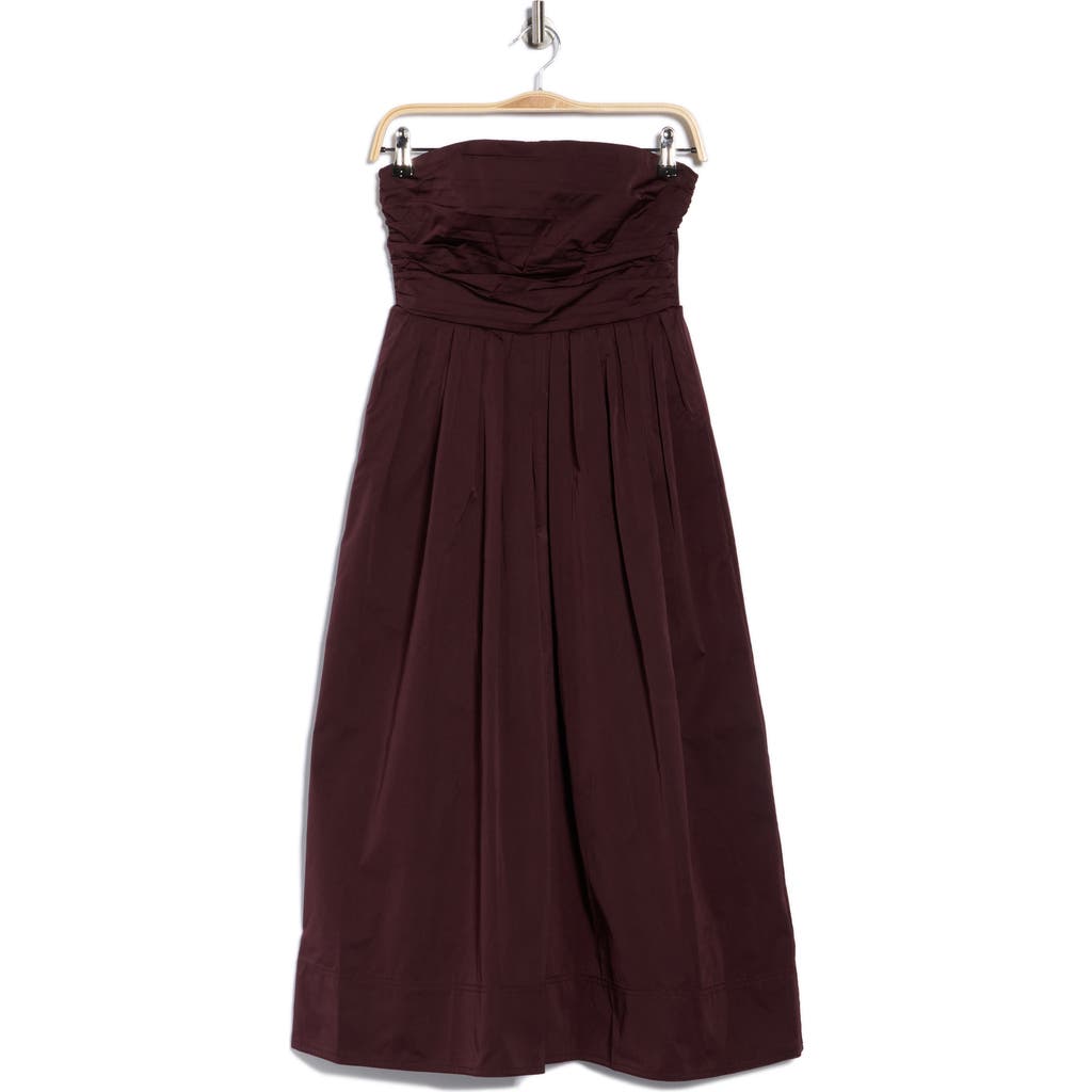 A.l.c . Tate Strapless Cocktail Dress In Burgundy